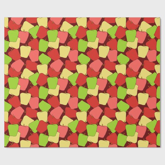 Apple Jumble Pattern Cadeaupapier (Vlak)