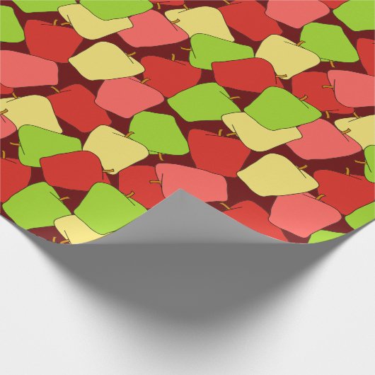 Apple Jumble Pattern Cadeaupapier (Hoek)