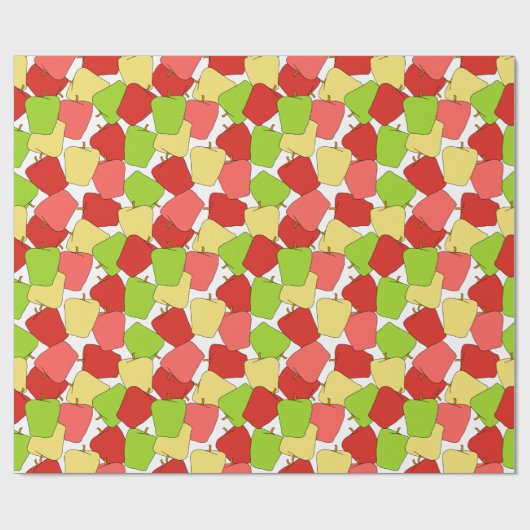 Apple Jumble Pattern Cadeaupapier (Vlak)