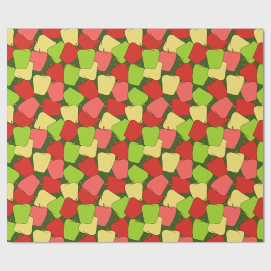 Apple Jumble Pattern Cadeaupapier (Vlak)