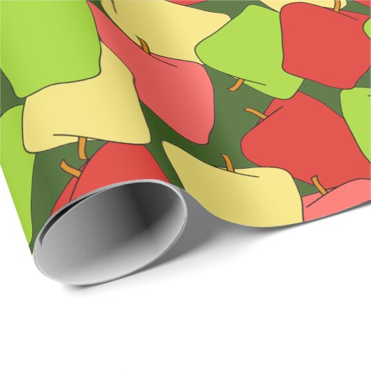 Apple Jumble Pattern Cadeaupapier (Rol Hoek)