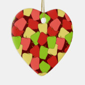 Apple Jumble Pattern Keramisch Ornament (Rechts)
