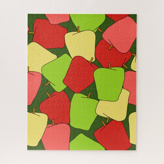 Apple Jumble Pattern Legpuzzel (Verticaal)