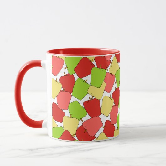 Apple Jumble Pattern Mok (Links)