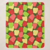 Apple Jumble Pattern Sherpa Deken (Voorkant)