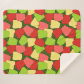 Apple Jumble Pattern Sherpa Deken (Voorkant (horizontaal))