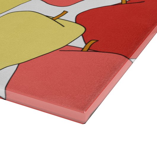 Apple Jumble Pattern Snijplank (Hoek)