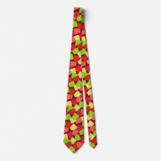 Apple Jumble Pattern Stropdas (Voorkant)