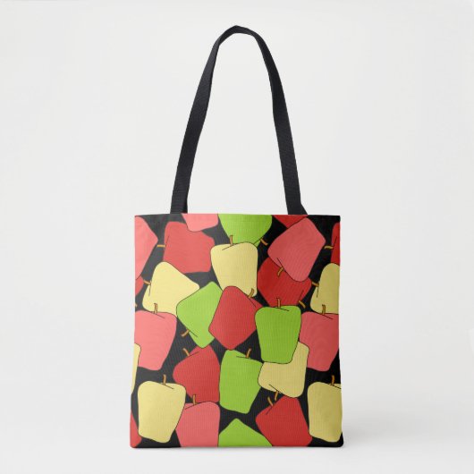 Apple Jumble Pattern Tote Bag (Voorkant)