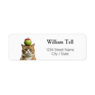 Apple kat Retouradreslabels Etiket