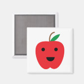 Apple Kawaii rood Schattige Magneet (Voorkant / Achterkant)