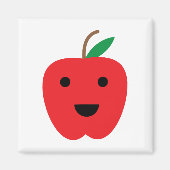 Apple Kawaii rood Schattige Magneet (Voorkant)