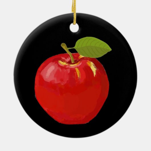 Apple Keramisch Ornament (Achterkant)