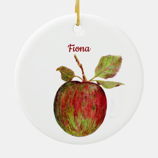 Apple Keramisch Ornament (Achterkant)