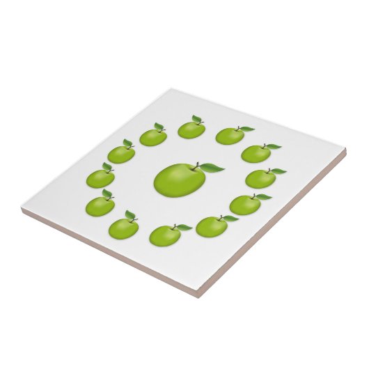 Apple keramische Tegel Tegeltje (Zijkant)