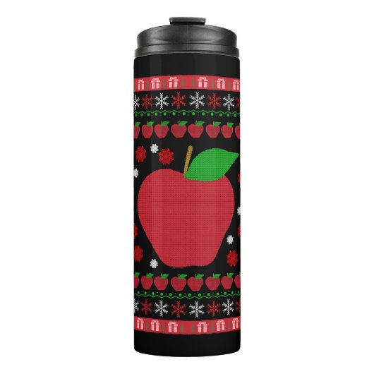 Apple Kerstmis Thermosbeker (Voorkant)