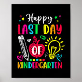 Apple Kindergarten Leraar Fijne laatste dag van Poster (Voorkant)