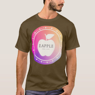 Apple kleurful vegetarian apple lover design t-shirt