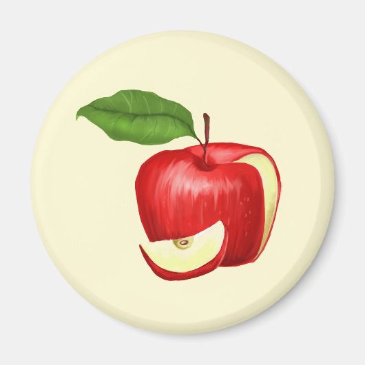 Apple Koelkast Magnet Gepersonaliseerd en  (Voorkant)
