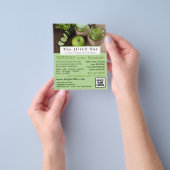 Apple & komkommer, Juice Bar Adverteren Flyer (Hand)
