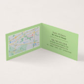 Apple & komkommer, Juice Bar, Gedetailleerd Visitekaartje (Binnen)