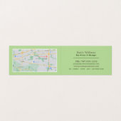 Apple & komkommer, Juice Bar, Gedetailleerd Visitekaartje (Binnenkant ongevouwen)