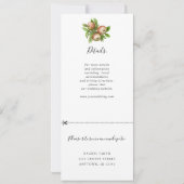 Apple krans bruiloft uitnodiging w rsvp (Achterkant)