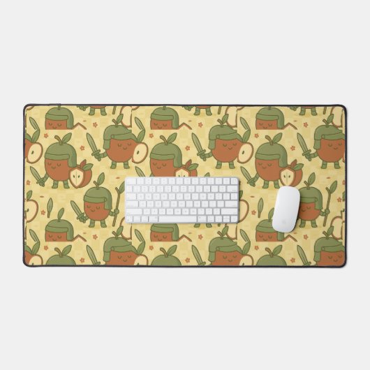 Apple Krijgers Dappere Fruit  Bureaumat (Keyboard & Muis)