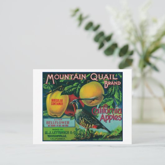 Apple-label gebergte briefkaart (Staand voorkant)