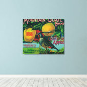 Apple-label gebergte canvas afdruk (Insitu (Houten vloer))