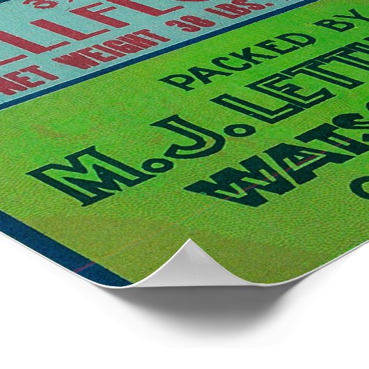 Apple-label gebergte poster (Hoek)