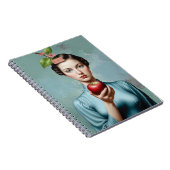 Apple Lady Portrait It's A Beautiful Life Notebook Notitieboek (Rechterzijde)