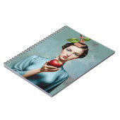 Apple Lady Portrait It's A Beautiful Life Notebook Notitieboek (Linkerzijde)