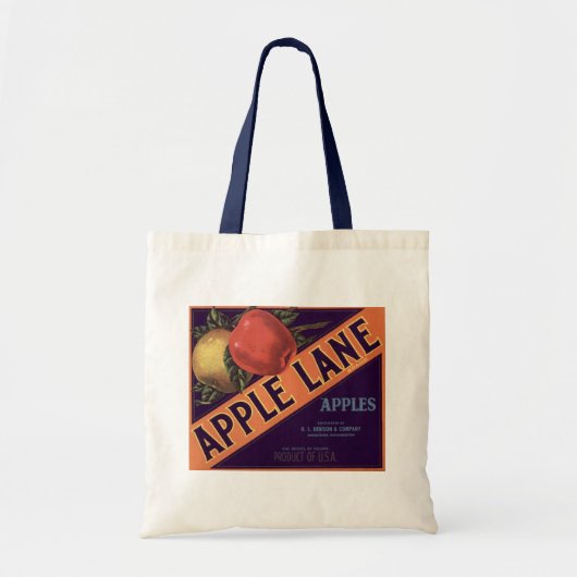 Apple Lane Brand Crate Label Tote Bag (Voorkant)