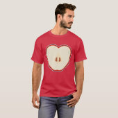 Apple Lazy DIY Halloween Kostuum Grappig Fruit T-shirt (Voorkant volledig)