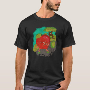 Apple Leaving Tree Funny Little Fruity Gift T-shirt