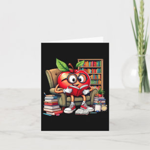 Apple leest boeken Lover Teacher 100 dagen terug Kaart