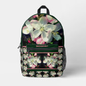  Apple Lente Bloesem Gepersonaliseerde Bloesems Bedrukte Rugzak (Voorkant)