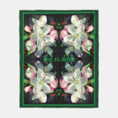 Apple Lente Bloesem Persoonlijk Fleece Deken (Voorkant)