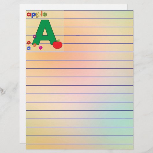 Apple Letter A (Voorkant / Achterkant)