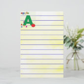 Apple Letter A Briefpapier (Staand voorkant)