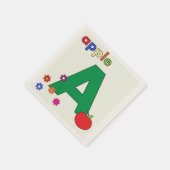 Apple Letter A Napkin Servetten (Hoek)