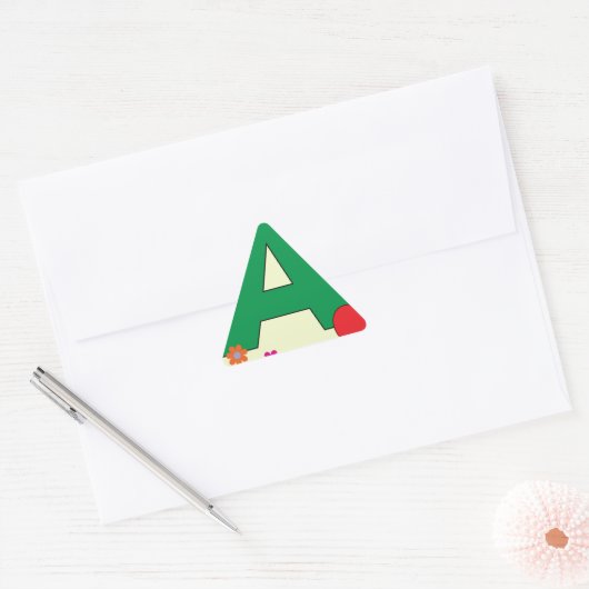 Apple Letter A Sticker (Envelop)