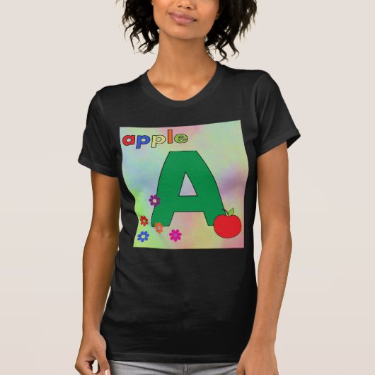 Apple Letter A T-shirt (Voorkant)