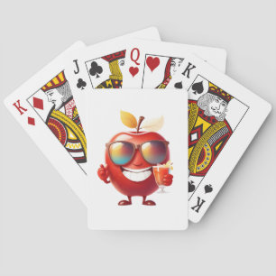 Apple Leuke Vrolijke Vakantie Tropische Drink Part Pokerkaarten