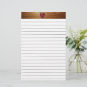 Apple Lined Stationery Briefpapier (Staand voorkant)