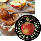 APPLE LOGO Boerderij Orchard Business Appelmoes Kl Ronde Sticker