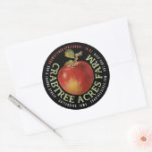 APPLE LOGO Boerderij Orchard Business Appelmoes Kl Ronde Sticker (Envelop)