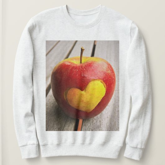"Apple Love" Cute Photo. Bestel nu Trui (Design voorkant)