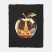 Apple Love Paris Couvre Fleece Deken (Voorkant)